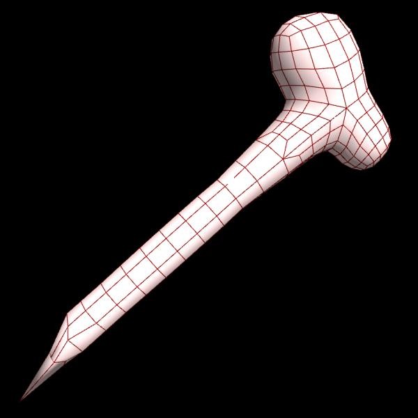 3d prehistoric bone knife model - Prehistoric Bone Knife... by The Freak Factory